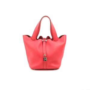 Hermès Picotin  22 Rouge Pivoine 2R Clemence 2014 R