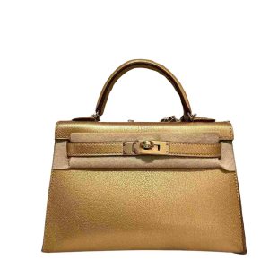 Hermès Kelly  20 Metallic Gold Chevre Myzore 2024 W