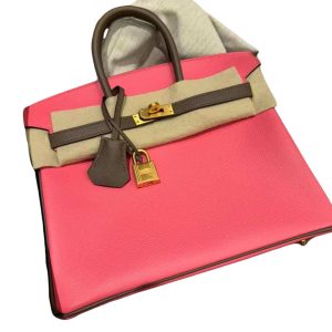 Hermès Birkin HSS 25 Etoupe  18, Rose Azalee 8W Epsom 2018 C