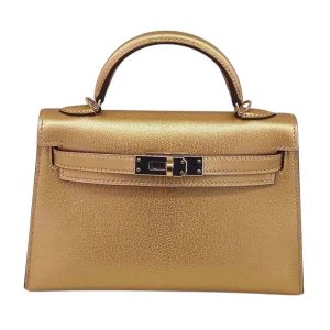Hermès Kelly  20 Metallic Gold Chevre Myzore 2024 W