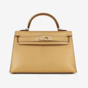 Hermès Kelly  20 Metallic Gold Chevre Myzore 2024 W