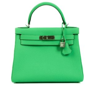 Hermès Kelly  28 Vert Comics 0Z Togo 2024 W