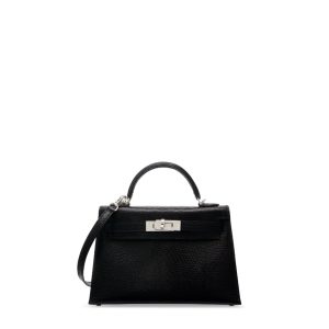 Hermès Kelly  20 Black 89 Lizard 2024 W