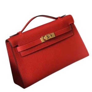 Hermès Kelly Pochette Rouge Casaque Q5 Epsom 2017 A