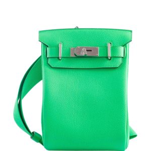 Hermès Kelly Backpack Vert Comics 0Z Togo 2023 B