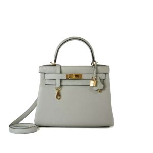 Hermès Kelly  28 Gris Neve 0W Togo 2024 B