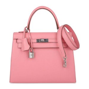 Hermès Kelly Sellier 25 Rose Confetti 1Q Epsom 2024 W