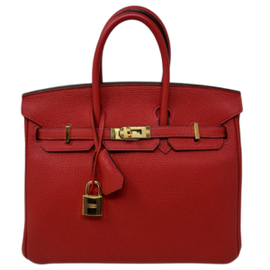 Hermès Birkin  25 Rouge Pivoine 2R Togo 2015 T