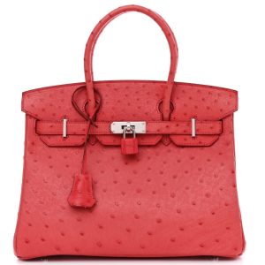 Hermès Birkin  30 Bougainvillier A5 Ostrich 2011