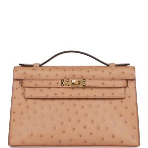 Hermès Kelly Pochette Chai 0M Ostrich 2023 B