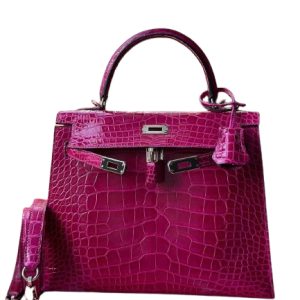 Hermès Kelly  25 Rose Poupre L3 Alligator Shiny 2020 Y