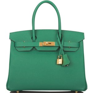 Hermès Birkin  30 Vert Vertigo U4 Epsom 2018 C