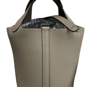 Hermès Picotin  18 Gris Etain 8F Clemence 2023 B