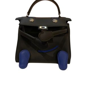 Hermès Kelly Doll Black 89, Blue Indigo 76 Swift 2024 W