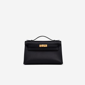 Hermès Kelly Pochette Black 89 Swift 2024 W