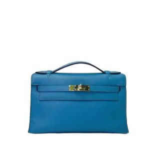 Hermès Kelly  20 Blue Turquoise 7B Swift 2014 R
