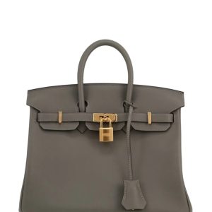 Hermès Birkin  25 Gris Etain 8F Swift 2016 X