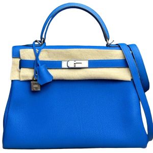 Hermès Kelly  32 Blue Zellige I7 Togo 2019 C