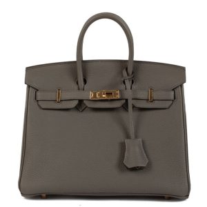 Hermès Birkin  25 Gris Etain 8F Togo 2021 Z
