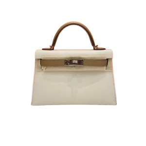 Hermès Kelly Sellier & Bicolor 20 Alezan 3G, Craie  10 Epsom 2023 B