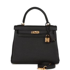 Hermès Kelly  25 Black 89 Togo 2017 A