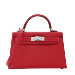 Hermès Kelly  20 Rouge Casaque Q5 Chevre Myzore 2024 B
