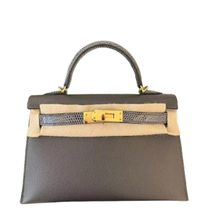 Hermès Kelly Sellier & Touch 20 Graphite 88 Madame, Lizard 2024 W
