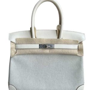 Hermès Birkin  30 Nata I2 Toile, Swift 2023 B