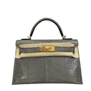 Hermès Kelly  20 Gris Fonce 84 Lizard 2023 U