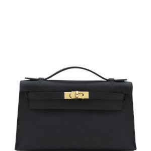 Hermès Kelly Pochette Black 89 Swift 2024 W