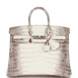 Hermès Birkin Himalaya 25 White 01 Niloticus Crocodile Matt 2015 T