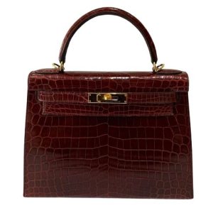 Hermès Kelly  28 Rouge Coeur S3 Niloticus Crocodile Shiny 2016 X