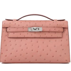 Hermès Kelly Pochette Terre 4D Ostrich 2020 Y