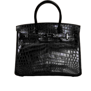 Hermès Birkin  30 Black 89 Porosus Crocodile Matt 2010 N
