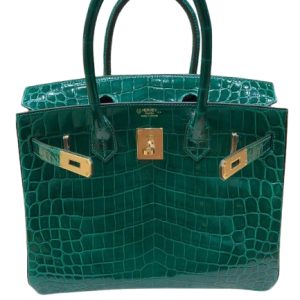 Hermès Birkin HSS 30 Vert Emerald 6Q Niloticus Crocodile Shiny 2020 Y