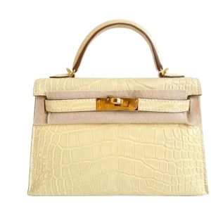 Hermès Kelly  20 Vanille Y1 Alligator Matt 2024 W