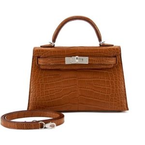Hermès Kelly Sellier 20 Gold 37 Alligator Matt, Barenia 2024 W