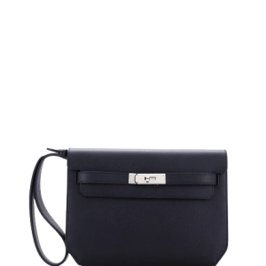 Hermès Kelly Depeche Black 89 Epsom 2020 Y