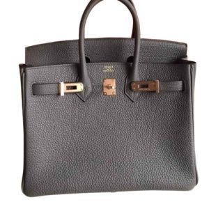 Hermès Birkin  25 Gris Etain 8F Togo 2021 Z