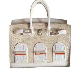 Hermès Birkin Faubourg 20 Beton 8L, Blue Brume T0, Craie  10, Orange H 93, White 01 Alligator Matt, Chevre Myzore, Sombrero, Swift, Togo, Clemence 2022 U