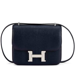 Hermès Constance  18 Indigo Aizome Lizard 2022 U