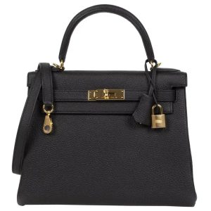 Hermès Kelly  28 Black 89 Togo 2024 W
