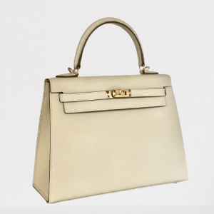 Hermès Kelly Sellier 25 Craie  10 Epsom 2024 W