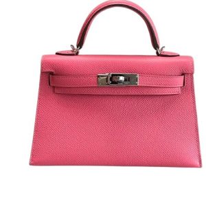 Hermès Kelly Sellier 20 Rose Azalee 8W Epsom 2022 U