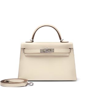 Hermès Kelly Sellier 20 Craie  10 Epsom 2024 W