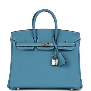 Hermès Birkin  25 Blue Jean  75 Togo 2024 W