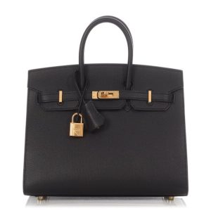 Hermès Birkin Sellier 25 Black 89 Epsom 2022 U