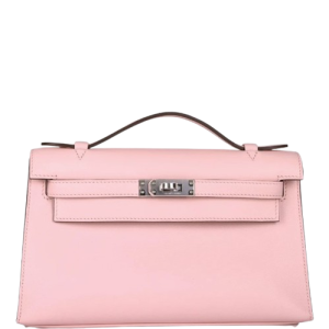 Hermès Kelly Pochette Rose Sakura 3Q Swift 2024 W