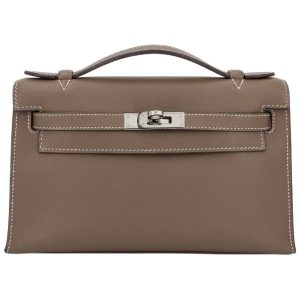 Hermès Kelly Pochette Etoupe  18 Swift 2024 W