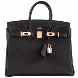 Hermès Birkin  25 Black 89 Togo 2022 U